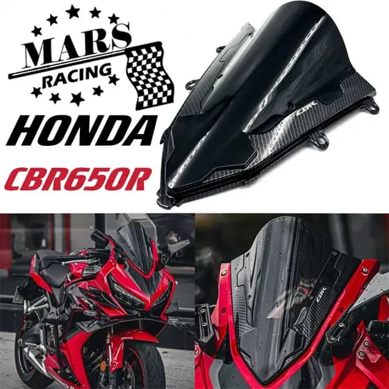 Para HONDA CBR650R CBR 650R 2019-2026Kit do pára-brisa do pára-brisa da motocicleta Deflector Shroud Shield Guard Fairin