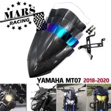 Esporte Touring Windshield WindScreen Defletor Visor Viser Se Encaixa Para YAMAHA MT-07 MT07 FZ07 2018 2019 2020 18-20