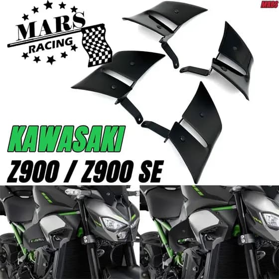 Para KAWASAKI Z900 Z900SE 2025 2026 z900 se Z 900 Alerons Laterais Spoiler lateral nu Winglet Kit de asa aerodinâmica