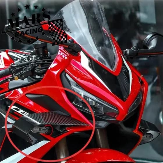 Para HONGDA CBR650R CBR 650R 2018-2023 Spoiler lateral Winglet Kit aerodinâmico da asa Spoiler Wind Wing Downforce Spoil