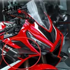 Para HONGDA CBR650R CBR 650R 2018-2023 Spoiler lateral Winglet Kit aerodinâmico da asa Spoiler Wind Wing Downforce Spoil