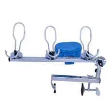 Suporte Para 3 Varas De Pesca Com Rotação 360o e Estojo Para Iscas Para Barco e Lancha