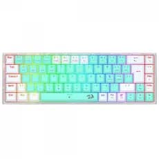 Teclado Mecânico Gamer Redragon Castor Pro RGB Br/Menta K631