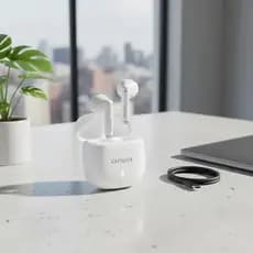 Fone De Ouvido AWS-EB-05-W Earbud Branco Aiwa Bivolt Branco
