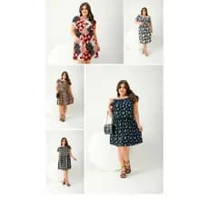 Kit Com 3 Vestidos Ciganinhas Cores Diversas Moda Feminina