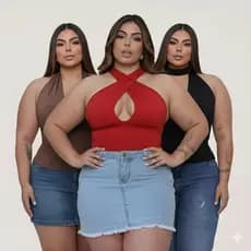 Cropped Modelo Jade/Livia  com bojo tecido