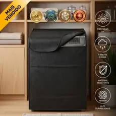 Capa Máquina de Lavar Impermeável Electrolux Brastemp Consul 10 11 12 13 14 15 16 17 18kg Sol Chuva Poeira Vento