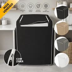 Capa de Máquina de Lavar com Zíper Impermeável 10kg a 18kg Electrolux Brastemp Consul