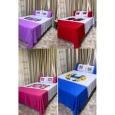 JOGO DE CAMA CASAL PINTADO COM FRONHA COLCHA SEM BABADO