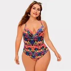 Maiô Body Plus Size Cintura Modeladora Bojo Reforçado Poliamida Confortável Cores Variadas 44-50