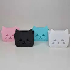 Porta Objetos Gatinho – Organizador Fofo para Mesa e Escritório