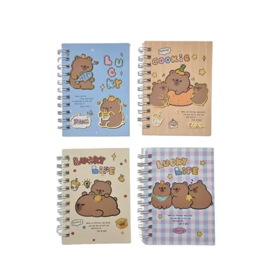 Mini Caderno Espiral Ursinho Fofo – 7,7 x 10,7 cm
