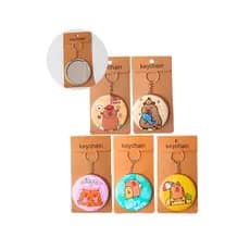 Chaveiro Espelho Capivara – Estampa Fofa