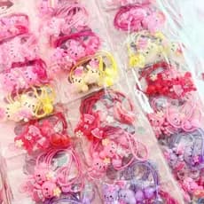 Kit 10 Rabicó/Xuxinhas de cabelo Acessorio de Infantil elastico