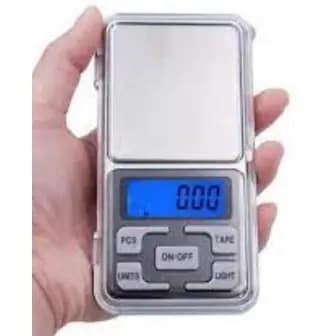 Balança Digital De Bolso Alta Precisão Portátil 0,1g Até 500g Digital LCD Bandeja