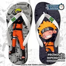 Chinelo Naruto - Desperte o Ninja em Você com Estilo e Conforto! PRIME FITNESS EQUIPAMENTOS
