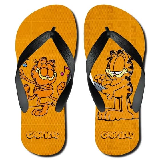 Chinelo Garfield Adulto Sandália Personalizada Antiderrapante Unissex eito com atenção aos detalhes