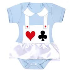 Body Bebe Alice no Pais das Maravilhas Macacao Tematico Infantil Fantasia Mesversario Princesas bory