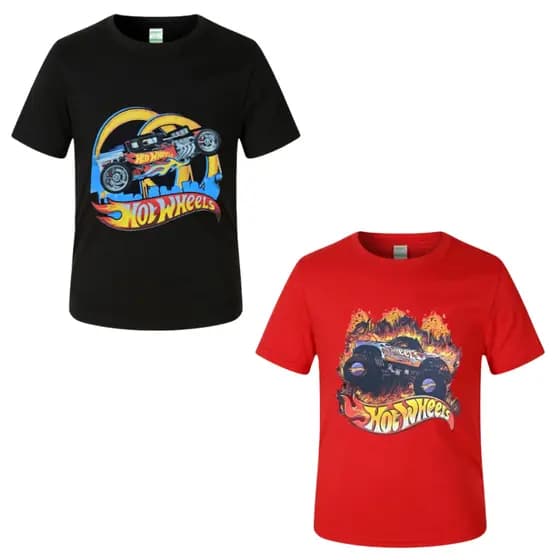 Hot Wheels CAMISETA Fantasia Infantil Personagens Meninos Naruto Hulk Homem Aranha Monster Truck