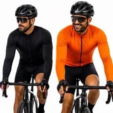 Kit 2 Camisetas Ciclismo Masculina Dry Fit Manga Longa D&A Bike Mtb Speed Leve Respirável Uv30+