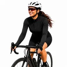 Camisa Ciclismo Feminina Manga Longa Dry Fit UV30+ Bike MTB Zíper Total Bolso Traseiro