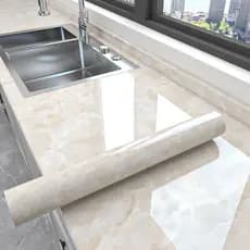 Papel De Parede 5 E 10 Metro Adesivos para cozinha Brilhante Lavável Resistente a Agua/Óleo material lavável 5M/10M