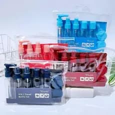 Kit 10 Frascos De viagem Shampoo/Creme/Sabonete liquido Multiuso