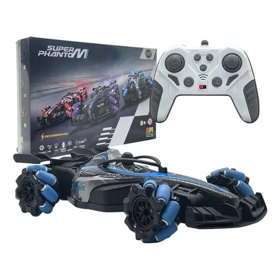 Carrinho Controle Remoto Super Phantom Recarregável Fumaça