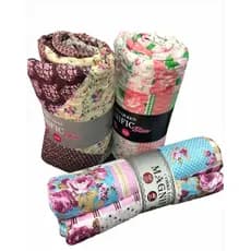 Cobre Leito Cama Casal Estampado Viés 100% Poliéster Avulso