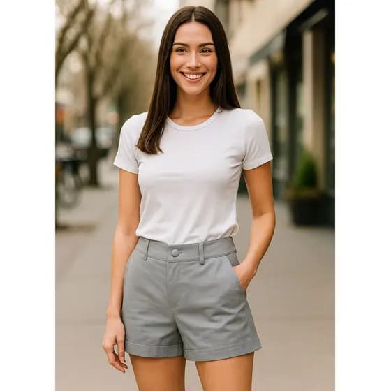 Shorts Alfaiataria Bainha Italiana