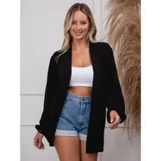 Kimono Feminino Manga Longa - Moda Praiana, Cardigan Elegante, Duna