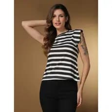 T- Shirt Muscle Listrada Feminina Tendencia PROMOÇÃO!!