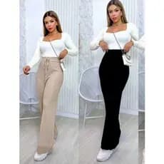 Calça Modal Pantalona Confortavel Alta Qualidade Blogueira Inverno QUEIMA DE ESTOQUE