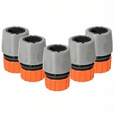 Kit 5 Unidades Engate Rápido para Mangueira 1/2 em Plástico PVC - Tramontina