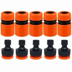 Kit Engate Rápido 1/2 e Adaptador  para Mangueira 1/2 - 10 Peças