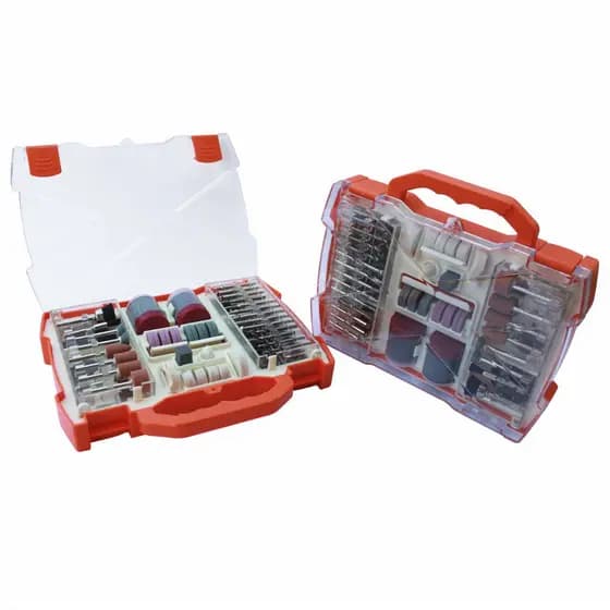 Kit 99 Acessórios Ponteiras para Micro Retifica - Maleta Profissional para Armazenagem - Laminas de Serra Circular Disco de Corte Disco de Resina Abrasivo Fresas Ferramentas Rotativas - Conjunto com 99 Peças para Dremel Mini Retifica Promoção