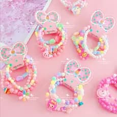 kit 16 Pulseiras  Conjunto Para Criança Infantil Frutas Doces Coloridos Atacado moda Promação