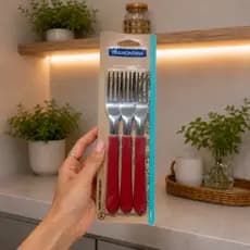 Kit Garfo Faca Colher de Sopa e Colher de Sobremesa Tramontina Ipanema 12 Unidades Ipanema