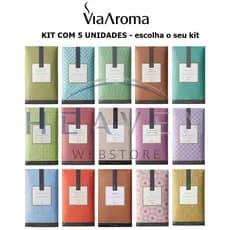 kit 5 Sachê perfumado Aromatizador - Escolha seu Kit - 10gr Gaveta Closet Carro Via Aroma