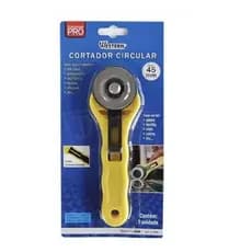 Cortador Circular Tecido couro vinil papel 45mm Western Cabo Emborrachado
