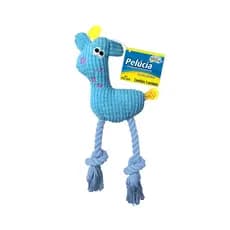 BRINQUEDO CAO GIRAFINHA COM CORDA 29cm x 13cm