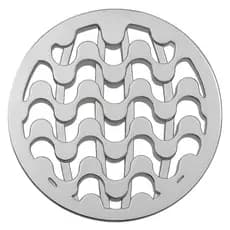 Grelha De Ralo Redonda 10cm Dn 100mm Copacabana Amanco PVC Cromado