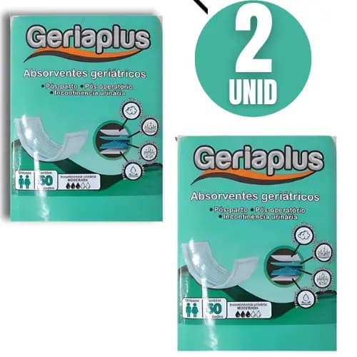 Absorvente geriátrico - Geriaplus - 100 Tiras / Unidades - BARATO