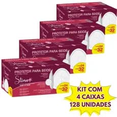 Kit 4 Caixas Absorvente Protetor de Seio Stima+ C/128 UN (Cada CX Com 32 Un) Toque Macio