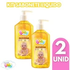 Kit com 2 Sabonetes Liquido Glicerinado Muriel Baby Dermatologicamente Testado E Hipoalergênico