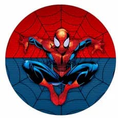 Painel Redondo Homem-Aranha Spider man Personalizado 50x50cm – Homem Aranha Decoração