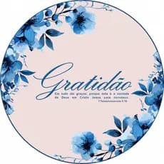 Painel Redondo Tecido Sublimado Gratidão Ação de Graças Benção Personalizado 50x50cm – Decoração Graças