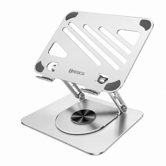 Suporte para Notebook Tablet HREBOS Alumínio Ajustável 360°