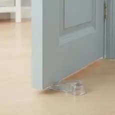 Aparador Calço Peso De Porta Silicone Trava Segura Segurador Batente Protetor Parede Anti Batida Borracha Fixador