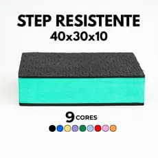 Step Academia 40x30x10 Plataforma Treino Funcional Musculação Exercício Profissional Estepe Corrida
